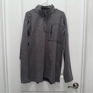 Southern Marsh Men’s FieldTec Gray Quarterzip Pullover